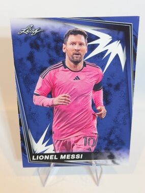 Lionel Messi Pink Adidas Soccer Card - Leaf 2024 # 5